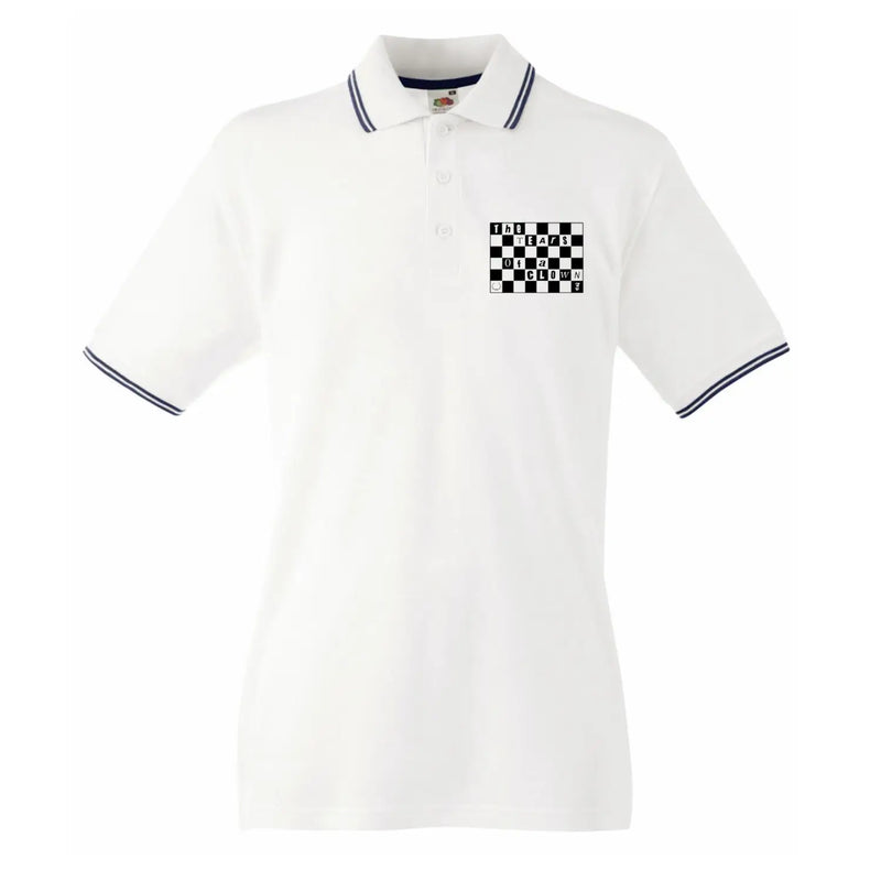 The Tears of a Clown Men’s Tipped Polo Shirt - XL / White -