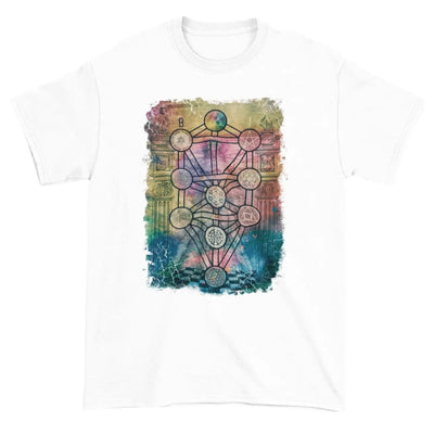 The Tree of Life Kabbalah Large Print Men's T-Shirt XXL