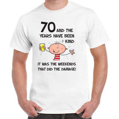 The Years Have Been Kind Men's 70th Birthday Present T-Shirt 3XL