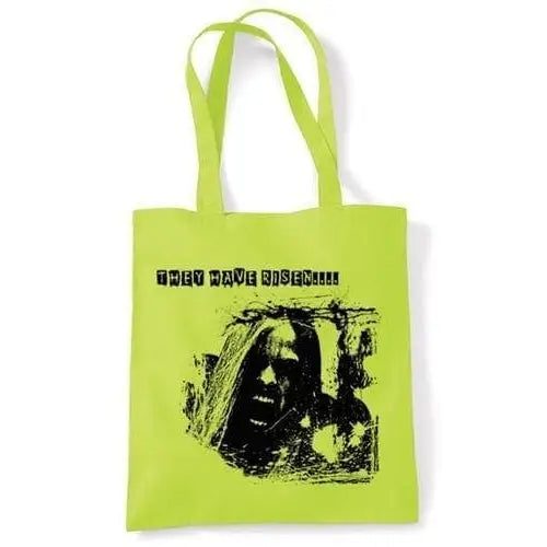 They Have Risen Zombies Shoulder Bag Lime Green