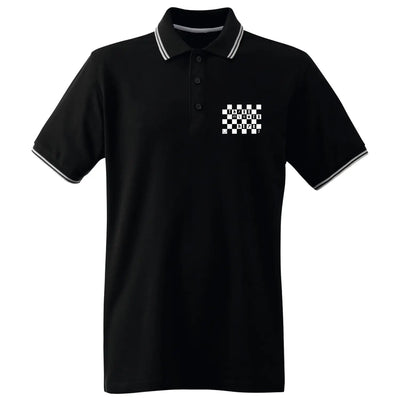 Three Minute Hero Men’s Tipped Polo Shirt - XXL / Black -