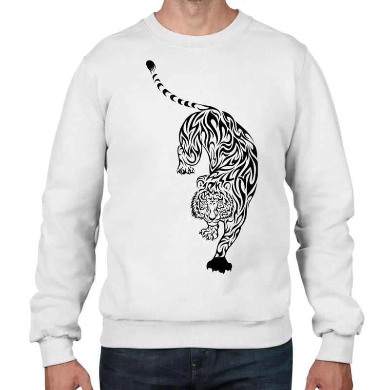 Tiger Large Print Tattoo Hipster Men&