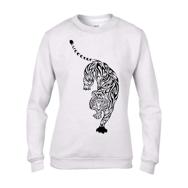 Tiger Large Print Tattoo Hipster Women&