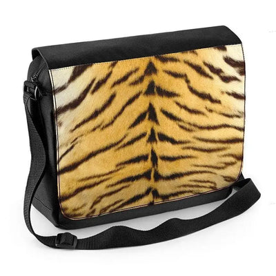Tiger Skin Pattern Laptop Messenger Bag