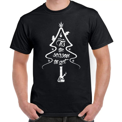 Tis The Season To Get Lit Christmas Men's T-Shirt XXL / Black