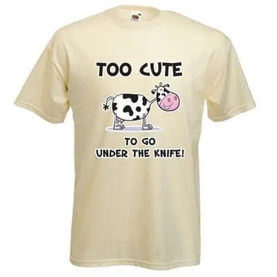 Too Cute To Go Under The Knife T-Shirt Cream / M