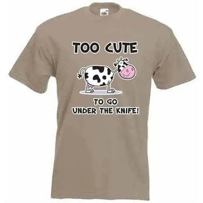 Too Cute To Go Under The Knife T-Shirt Khaki / M