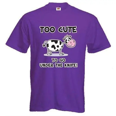 Too Cute To Go Under The Knife T-Shirt Purple / M