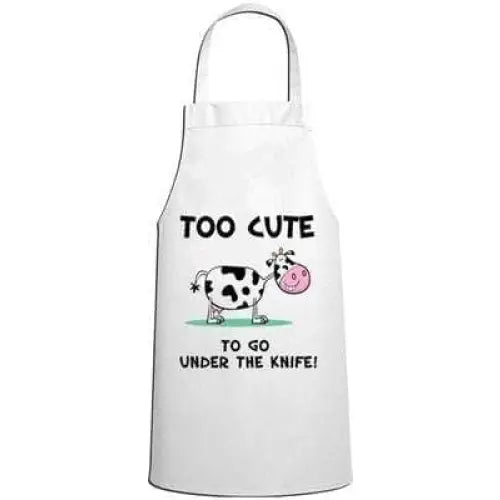 Too Cute To Go Under The Knife Vegetarian Kitchen Apron