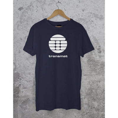 Transmat Records T Shirt - Detroit Techno Derrick May EDM House Music XL / Navy Blue