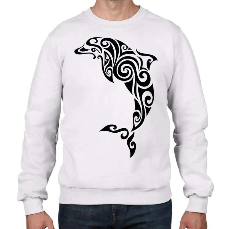 Tribal Dolphin Tattoo Hipster Men&