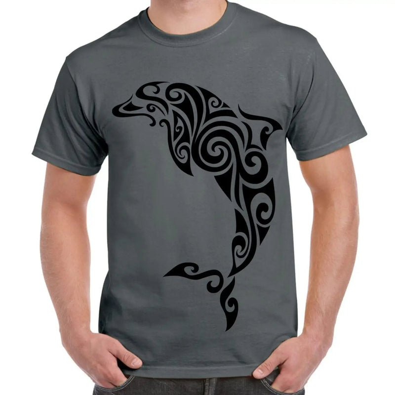 Tribal Dolphin Tattoo Large Print Men&