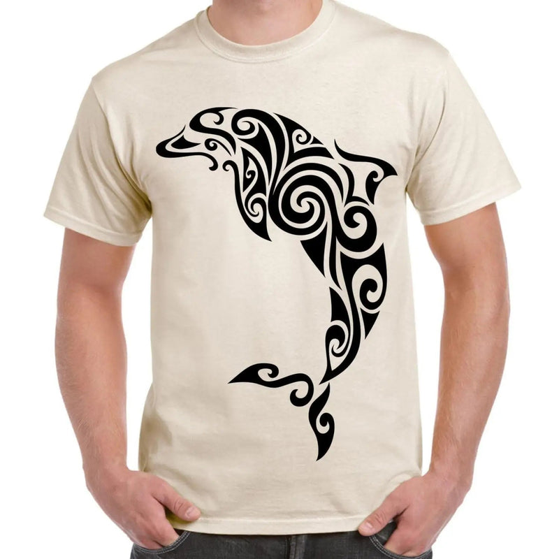 Tribal Dolphin Tattoo Large Print Men&