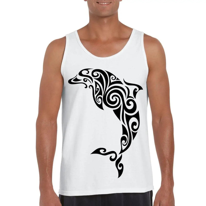 Tribal Dolphin Tattoo Large Print Men&