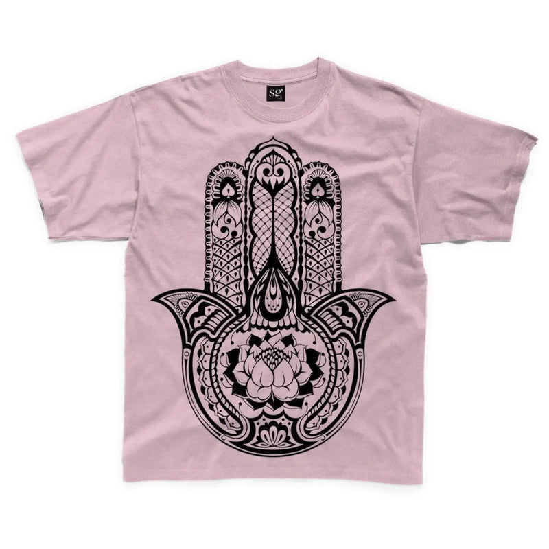 Tribal Hamsa Hand Of Fatima Tattoo Large Print Kids Children&
