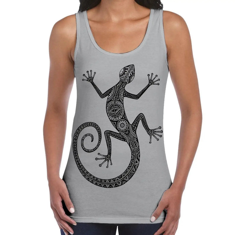 Tribal Lizard Tattoo Large Print Women&