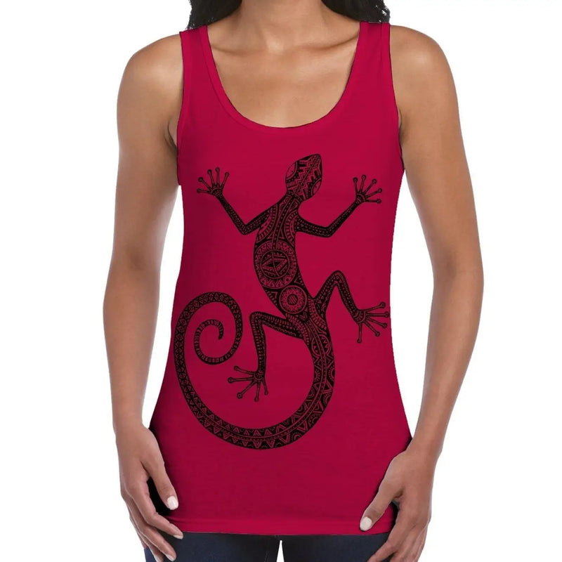 Tribal Lizard Tattoo Large Print Women&