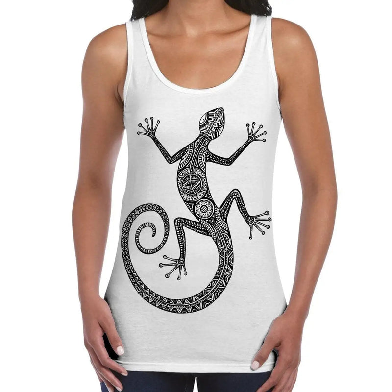 Tribal Lizard Tattoo Large Print Women&