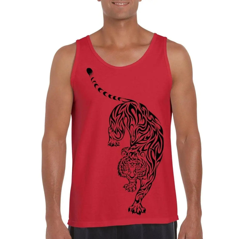 Tribal Tiger Tattoo Large Print Men&