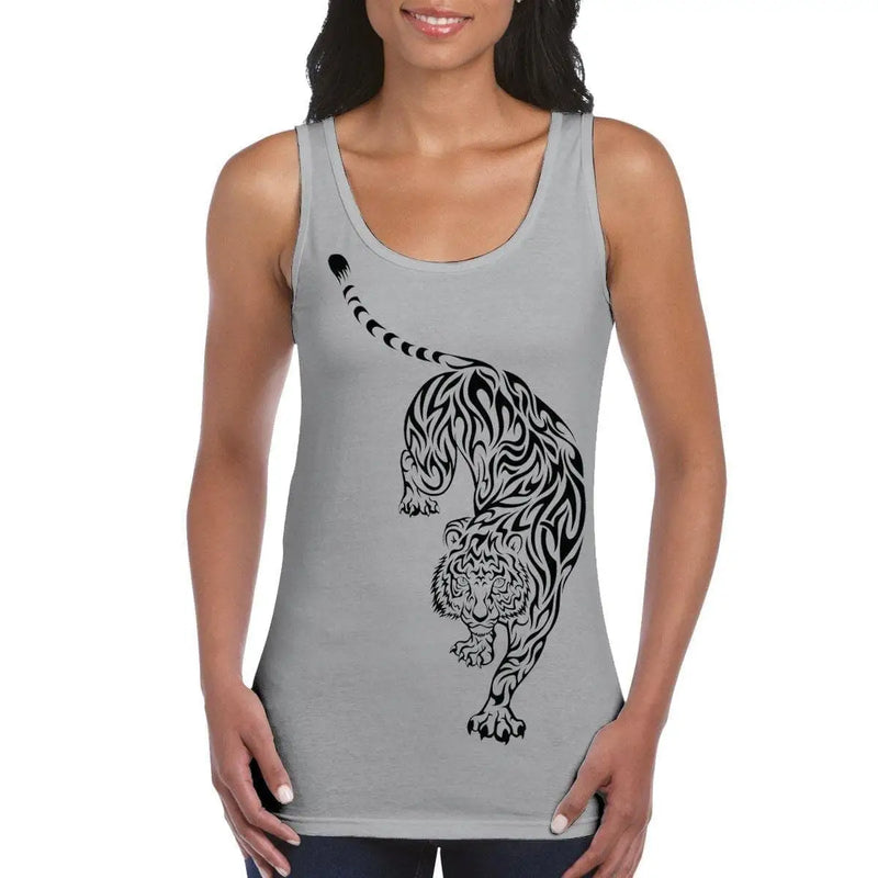 Tribal Tiger Tattoo Large Print Women&