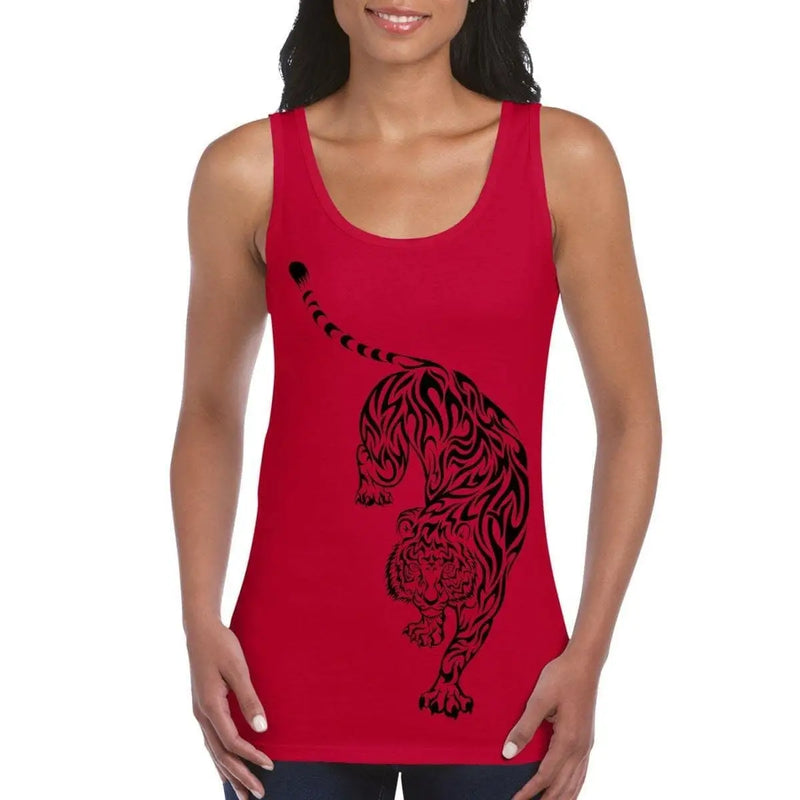 Tribal Tiger Tattoo Large Print Women&