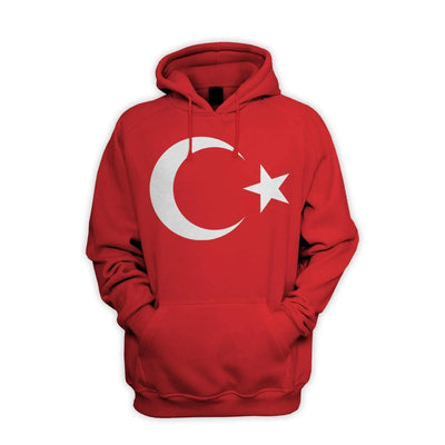 Turkish Flag Men's Pouch Pocket Hoodie Hooded Sweatshirt M