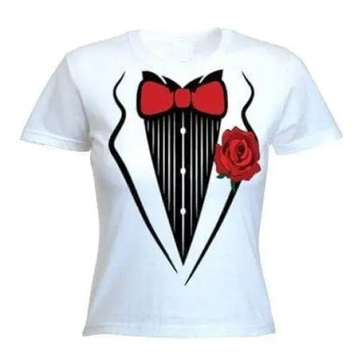 Tuxedo Fancy Dress Women's T-Shirt