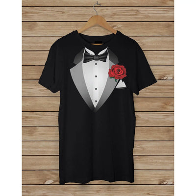Extra Mens fancy dres Tuxedo T-Shirt