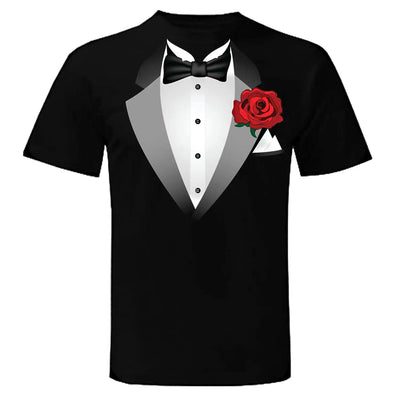 Mens fancy dress Tuxedo T-Shirt