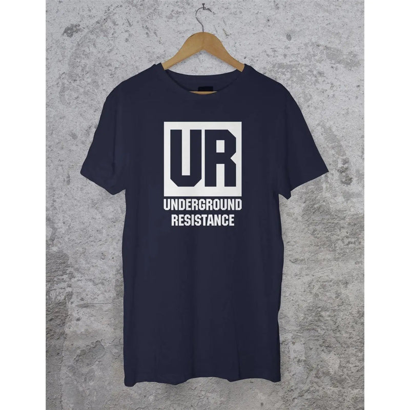 Underground Resistance Records T-Shirt - Detroit Techno UR EDM House S / Navy Blue