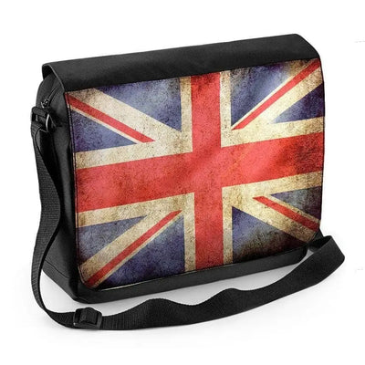 Union Jack Flag Laptop Messenger Bag