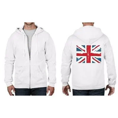 Union Jack Full Zip Hoodie S / White