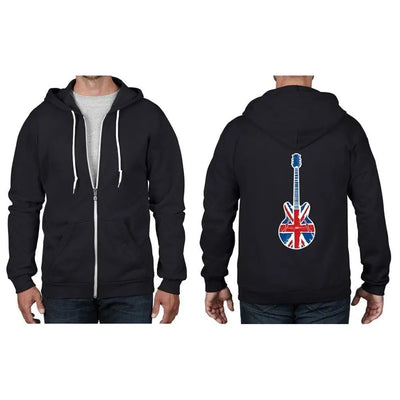 Union Jack Guitar Full Zip Hoodie