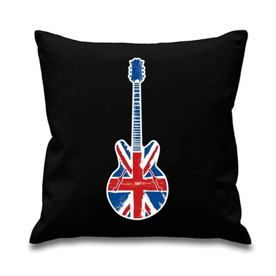 Union Jack Guitar Scatter Cushion