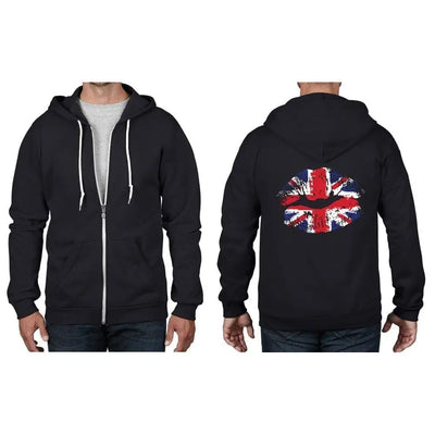 Union Jack Lips Full Zip Hoodie