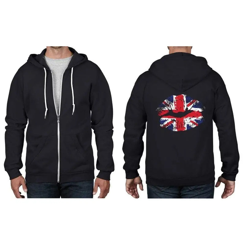 Union Jack Lips Full Zip Hoodie