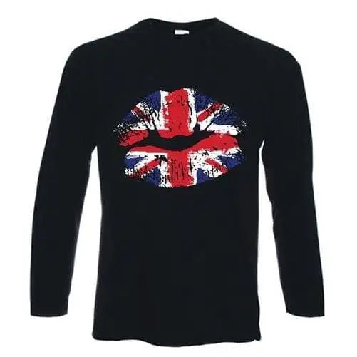 Union Jack Lips Long Sleeve T-Shirt