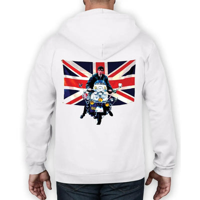 Union Jack Scooter Mod Full Zip Hoodie M