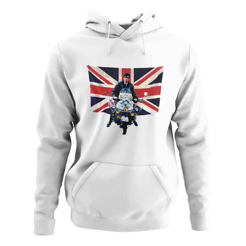 Union Jack Scooter Mod Pouch Pocket Hoodie - XXL - Hoodie