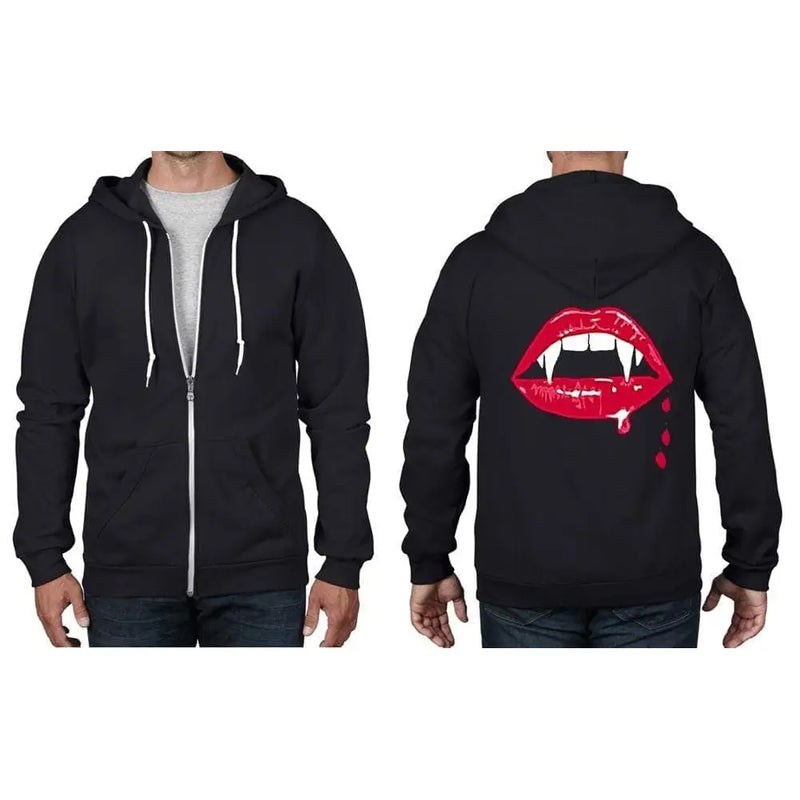 Vampire Fangs Full Zip Hoodie