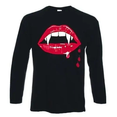 Vampire Fangs Long Sleeve T-Shirt