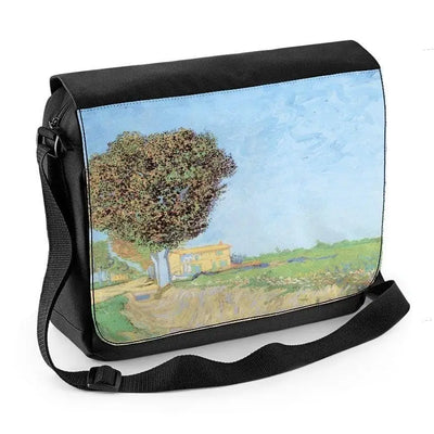 Van Gogh A Lane Near Arles Laptop Messenger Bag