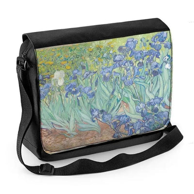 Van Gogh Irises Laptop Messenger Bag