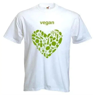Vegan Heart Logo T-Shirt 3XL / Light Blue
