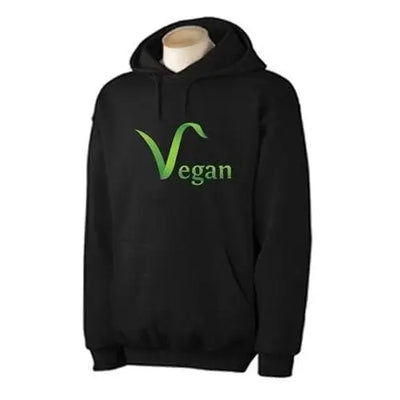 Vegan Logo Hoodie M / Black