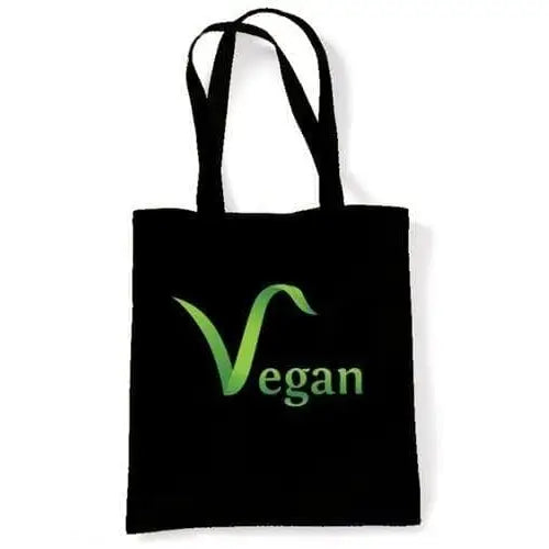 Vegan Logo Shoulder Bag Black