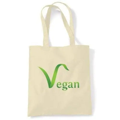 Vegan Logo Shoulder Bag Cream