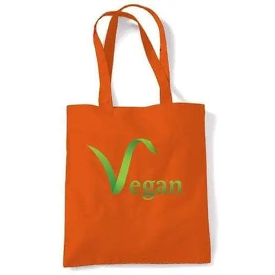 Vegan Logo Shoulder Bag Orange