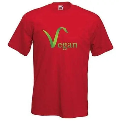 Vegan Logo T-Shirt XXL / Red