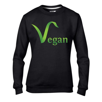 Vegan Logo Women's Sweatshirt Jumper S / Black